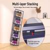 Kuject X-Large Shoe Storage Boxes Organizers Clear Plastic Stackable 12 Pack, Shoe Rack & Holder Substitute, Sneaker Containers, Toy Storage Organizer Bins for Entryway, Closet, Under Bed, Blue view 3