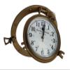 Antique Nautical Navigation Marine Ship Brass Porthole Clock Solid Brass Wall Mounted Clock 9 Inch Best for Gift (F W Y) view 3