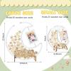 Yookeer Moon Guest Book with Wood Star Cutouts Baby Shower Alternative Guest Books with Photo Frame for Baby Shower Wedding Birthday Parties Keepsake(Large,Clear) view 3