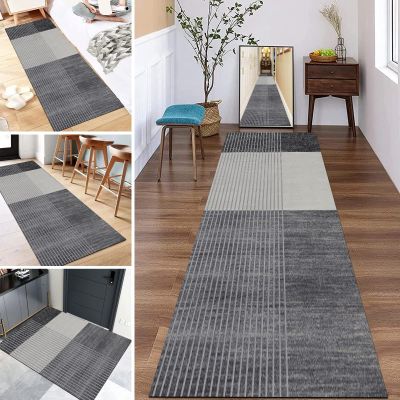 GRAPKS Runners Rug for Hallway Non-Slip, Entryway Narrow Area Rugs, Modern Grey Corridor Hall Kitchen Rug Runner Floor Mat 1m/2m/3m/4m/5m/6m Long Carpet (Size : 2.3 ft x 16.4 ft)