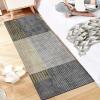 GRAPKS Runners Rug for Hallway Non-Slip, Modern Grey Gold Carpet Washable Area Rug Corridor Stair Passage Carpet Runner Mat 60cm/70cm/80cm/100cm Wide (Size : 2.6 ft x 14.8 ft) view 3