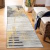 Runners Rug for Hallway Non-Slip, Modern Gray Gold Carpet Washable Corridor/Kitchen/Bedroom Carpet Runners Area Rug 60cm/70cm/80cm/100cm Wide (Size : 2 ft x 16.4 ft) view 1