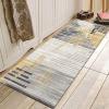 Runners Rug for Hallway Non-Slip, Modern Gray Gold Carpet Washable Corridor/Kitchen/Bedroom Carpet Runners Area Rug 60cm/70cm/80cm/100cm Wide (Size : 2 ft x 16.4 ft) view 3