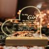 Romantic Gifts for Girlfriend, to My Girlfriend Engraved Night Light, I Love You Gifts for Her, Cute Girlfriends Anniversary Birthday Gifts for Her from Boyfriends view 1
