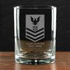 7.62 Design Personalized U.S. Navy Petty Officer 1st Class 14 oz. Double Old Fashioned Glass view 2