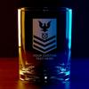 7.62 Design Personalized U.S. Navy Petty Officer 1st Class 14 oz. Double Old Fashioned Glass view 3