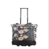 New York XPress 2-in-1,Portable and Push-Rolling Tote Bag/Rolling Tote with Wheels and Handle/Shopping Tote Bag for wowen,Pink Floral/White Floral view 4
