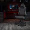 Flash Furniture Falco Ergonomic Adjustable Gaming Chair - Black LeatherSoft/Red Stitching - High Back - 4D Armrests - Headrest Pillow - Adjustable Lumbar Support view 2