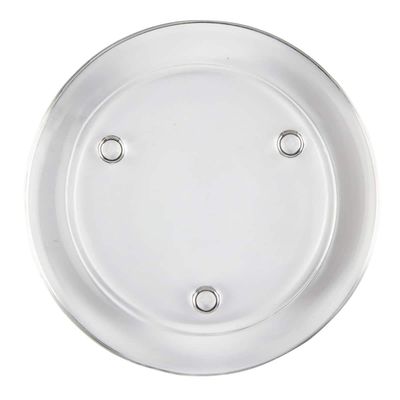 Ashland 4.5" Glass Candle Plate, 12 Pack