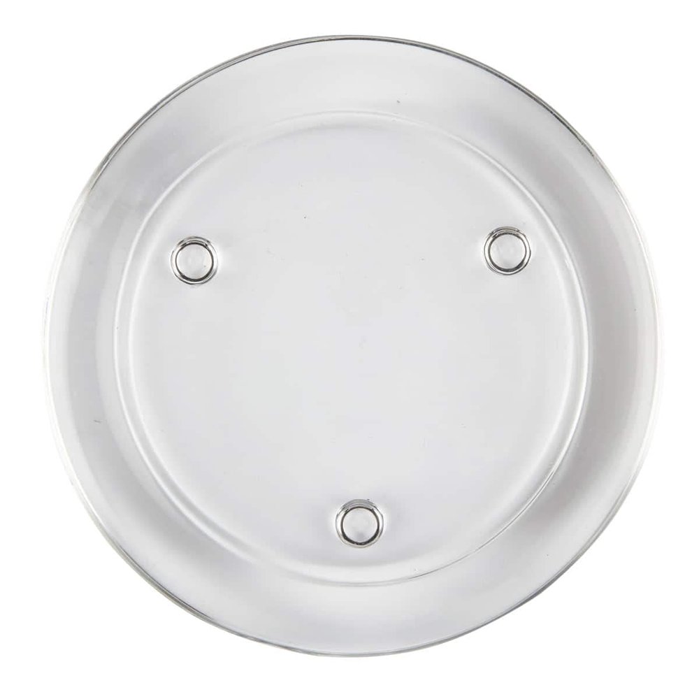 Ashland 4.5" Glass Candle Plate, 12 Pack