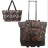 New York XPress 2-in-1,Portable and Push-Rolling Tote Bag/Rolling Tote with Wheels and Handle/Shopping Tote Bag for wowen(Paris/Chains) view 1