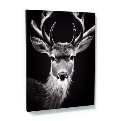 Sense Canvas Deer 35 Canvas Art - Home Decor Wall Art Print Poster Painting Large 30x40 / 1.5"