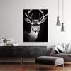Sense Canvas Deer 35 Canvas Art - Home Decor Wall Art Print Poster Painting Large 30x40 / 1.5" view 3