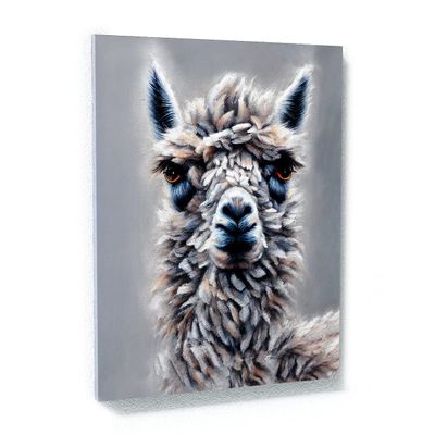 Sense Canvas Alpaca 24 Canvas Art - Home Decor Wall Art Print Poster Painting Large 30x40 / 1.5"