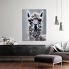 Sense Canvas Alpaca 24 Canvas Art - Home Decor Wall Art Print Poster Painting Large 30x40 / 1.5" view 3