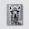 Sense Canvas Alpaca 24 Canvas Art - Home Decor Wall Art Print Poster Painting Large 30x40 / 1.5" view 4