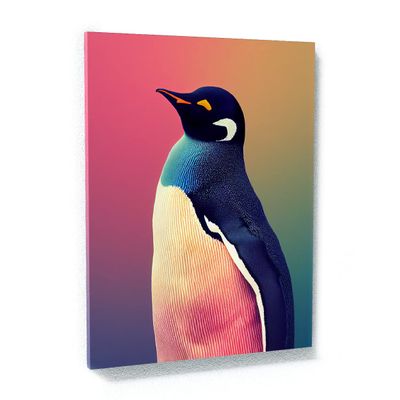 Sense Canvas Penguin 1 Canvas Art - Home Decor Wall Art Print Poster Painting Large 30x40 / 1.5"