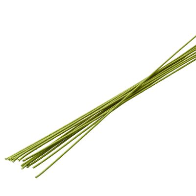 Ashland Green Cloth Stem Wire, 12 Pack