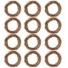 Ashland 14" Natural Grapevine Wreath - Ready-to-Decorate Rustic Home Decor for Weddings, Birthdays, Parties, and Holidays - Bulk 12 Pack view 1