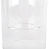 Ashland 6" Clear Glass Dual Cylinder Candle Holder, 12 Pack view 2