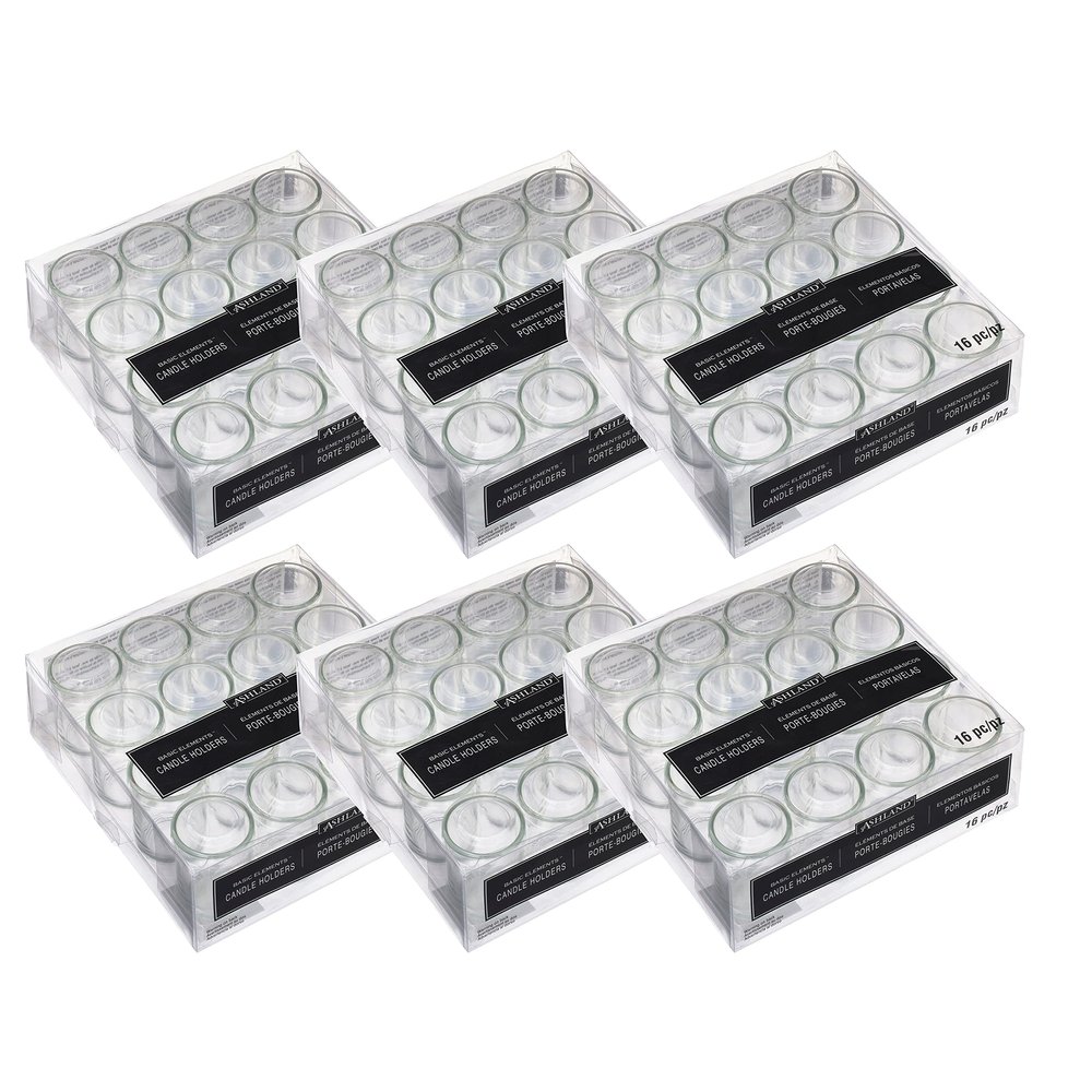 Ashland Clear Votive Holders, 6 Packs: 16 ct. (96 Total) Basic Elements