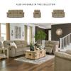 Signature Design by Ashley Alphons Transitional Tufted Reclining Loveseat, Light Brown view 2