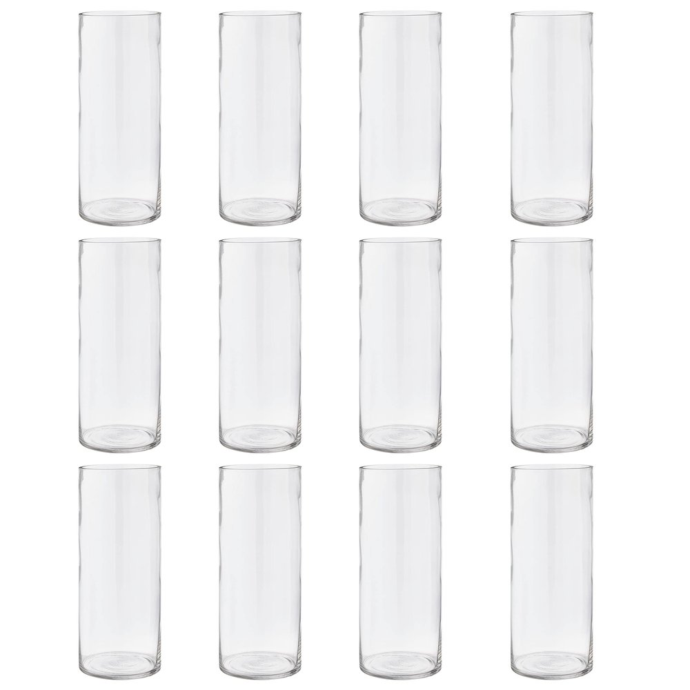 Ashland 12" Cylinder Glass Vase, 12 Pack