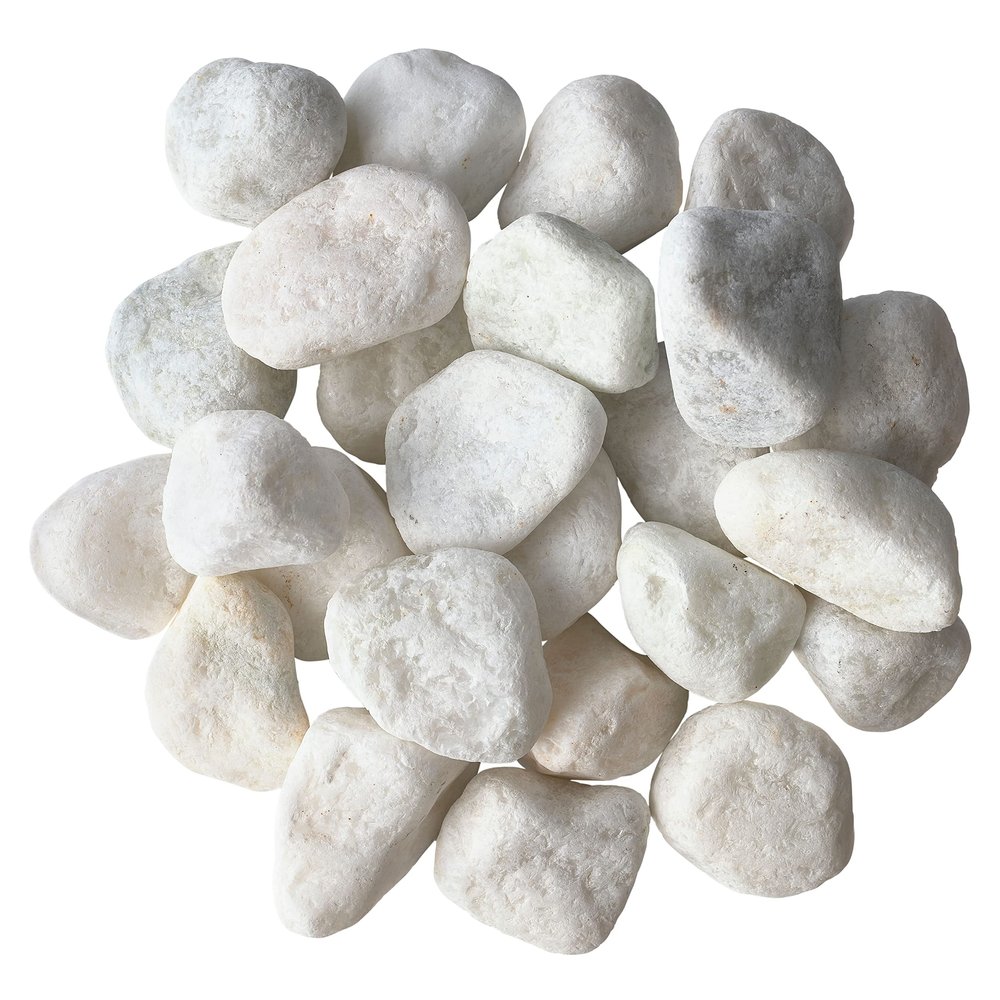 Ashland White Marble Rocks, 12 Pack