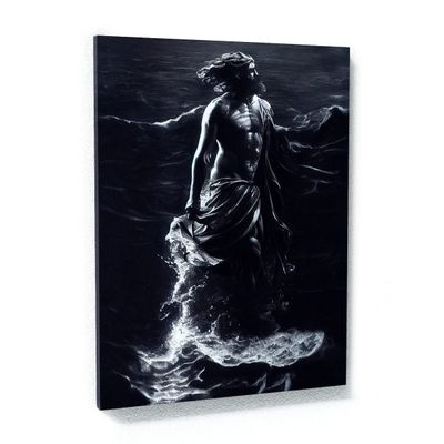 Sense Canvas Poseidon Greek God 6 Canvas Art - Home Decor Wall Art Print Poster Painting Large 30x40 / 1.5"