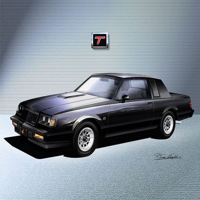 1984-1985 Buick Regal Turbo | Fine Art Prints By Danny Whitfield Comes in 2 Different Models (20 x 24, BUICK REGAL TURBO COUPE)