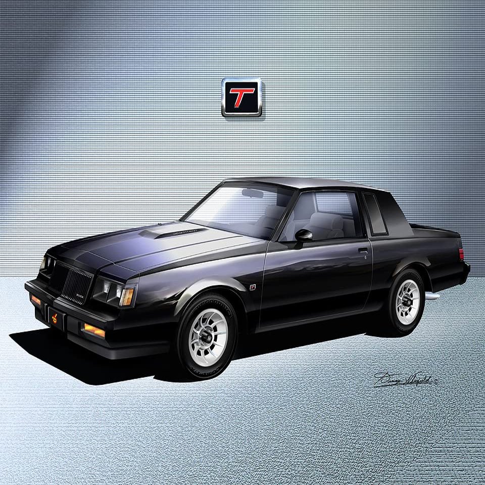 1984-1985 Buick Regal Turbo | Fine Art Prints By Danny Whitfield Comes in 2 Different Models (20 x 24, BUICK REGAL TURBO COUPE)