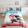 Feelyou Ice Hockey Comforter Set Ice Sports Games Bedding Set Hockey Player Comforter Ink and Water Pattern Quilted Duvet Set for Kids Boys Girls Full Size Bedding Collection 3Pcs view 1