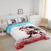 Feelyou Ice Hockey Comforter Set Ice Sports Games Bedding Set Hockey Player Comforter Ink and Water Pattern Quilted Duvet Set for Kids Boys Girls Full Size Bedding Collection 3Pcs view 2