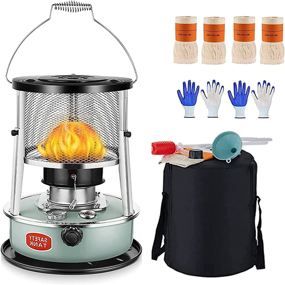 BOBONI Non Electric Heater, Lightweight and Portable Kerosene Heaters, Adjustable Height Kerosene Stove,12.99x18.11in Kerosene Space Heaters,Indoor/Outdoor Emergency Heater