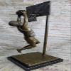 Cast Bronze Boy Playing Basketball Sculpture Lost Wax Method Figurine Figure Gift Decorative Art Sale Home by Think Bronze view 2