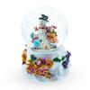 Snowman Embrace Musical Water Snow Globe view 1