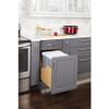 Hardware Resources Double 35 Quart Wood Bottom-Mount Soft-close Trashcan Pullout for Door Mounting, includes Two Grey Cans view 2