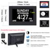 AINFTIME DST Clock with Day and Date for Elderly-3 Display Digital Calendar Alarm Day Dementia Alzheimers Clock with Extra Large Display (7in Black) view 2