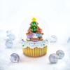 Gingerbread Family and Cupcake Musical Christmas Water Globe view 2