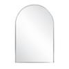 Design House Maeve Arched Wall Accent Mirror, 36" H x 24" L, Modern Metal Framed, Living Room, Bedroom, Bathroom Vanity Mirror, Silver, 596726-SLV view 2