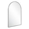 Design House Maeve Arched Wall Accent Mirror, 36" H x 24" L, Modern Metal Framed, Living Room, Bedroom, Bathroom Vanity Mirror, Silver, 596726-SLV view 3