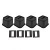 Zerodis Furniture Risers, 4 Sets Rubber Antislip Bed Risers 4 Inch Heavy Duty Risers for Bed, Desk, Sofa and Table view 1