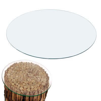 Glass Top 18" 36" 40" Inch Round Glass Table Top For Coffee Table - Clear Tempered Glass 1/3" Inch Thick - Heavy Solid Glass - Flat Polished - Glass Table Cover For Dining Table ( Color : Clear , Size