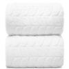 Alusa Home Ultra Soft & Stylish 700 GSM Luxury Bath Sheets | Pack of 2 | Extra Large 35x70 Inches | 100% Zero-Twist, Long-Staple Cotton | Remarkably Absorbent (White) view 1