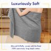 Alusa Home Ultra Soft & Stylish 700 GSM Luxury Bath Sheets | Pack of 2 | Extra Large 35x70 Inches | 100% Zero-Twist, Long-Staple Cotton | Remarkably Absorbent (Pewter Grey) view 2