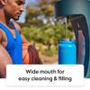 Takeya Sports Water Bottle with Spout Lid - Bottle with Triple Stainless Steel Insulation - Dishwasher Safe & BPA-Free - Bottle with Ice-Blocking Spout Lid & Removable Bumper - 40 oz, Pro Fire view 4