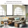 Xrdbfd Kerosene Stove Indoor, Kerosene Stove Heater Without Electricity, Mobile Kerosene Stove Burners, Portable Kerosene Heaters, Camping Oil Paraffin Heaters,6Lwhite view 2