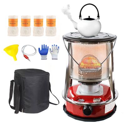 Xrdbfd Kerosene Stove Indoor, Kerosene Stove Heater Without Electricity, Mobile Kerosene Stove Burners, Portable Kerosene Heaters, Camping Oil Paraffin Heaters,4.6Lred