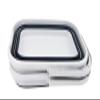 SAMMART 12L (3.1 gallons) Collapsible Plastic Rectangular Bucket-Foldable Tub with Handle - Space Saving (Set of 2) view 2