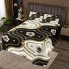 Erosebridal Gold Rose Quilted King Black and White Damask Bedspread,Vintage Floral Luxury Baroque Style Coverlet Set for Girls Women Couple,Soft Microfiber Quilt Set 2 Pillow Cases view 1